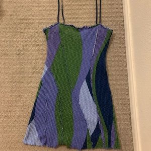 Urban Outfitters “UO Cassidy Spliced Mini Dress” in size M